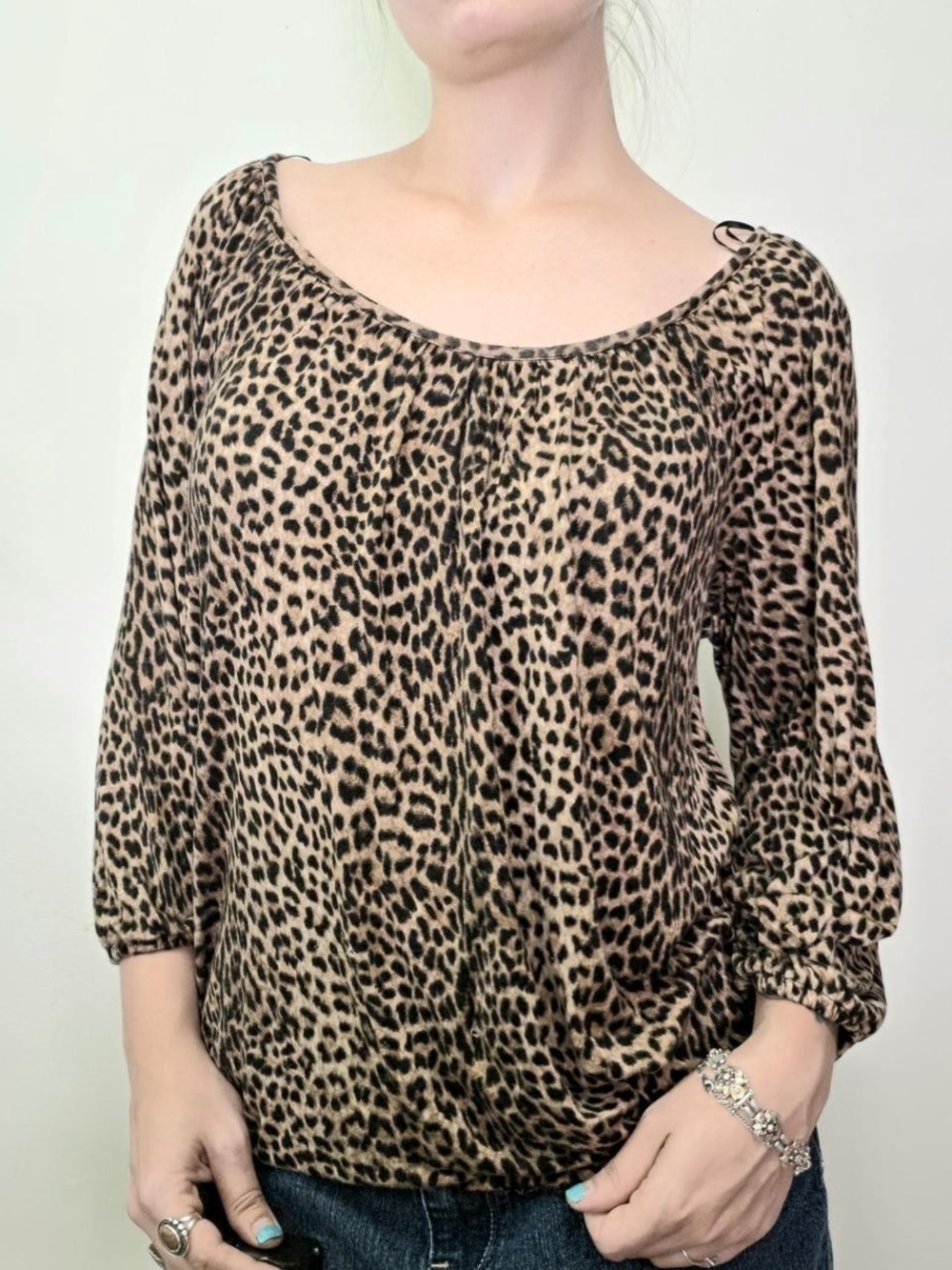 Y2K Leopard Print top Size M - Picture 4 of 5